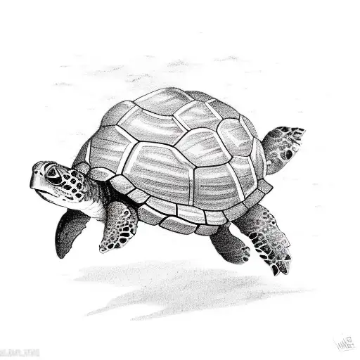 A Turtle With A House On Its Back