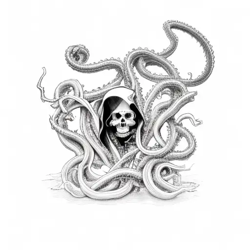 Grim Reaper And Medusa Wedding