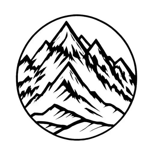 Family Of Three Mountain