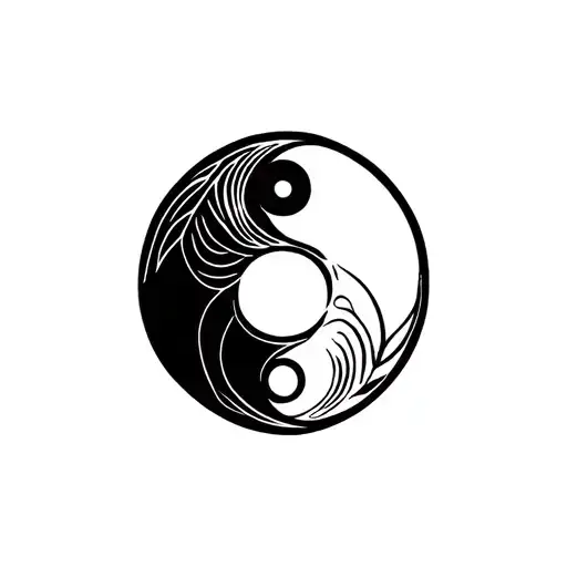 Pisces Symbol And Yin Yang