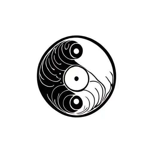 Infinity Symbol And Yin Yang Symbol