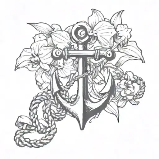 Anchor And Orchid