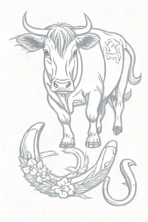 Horseshoe And Dogpaw And Cow