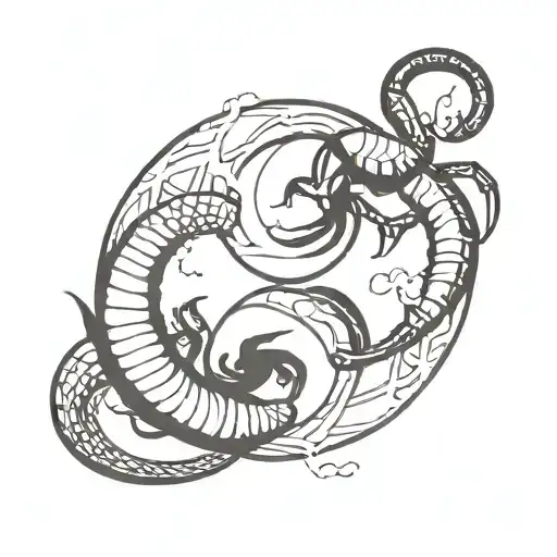 Yinyang Symbol & Scorpion