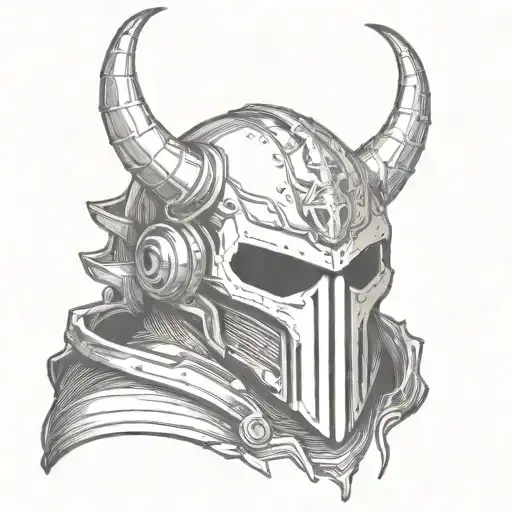 Demon Dwearing A Helmet