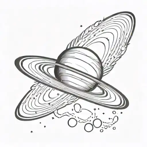 Saturn With The Sign Of Capricorn Zodiac Sign