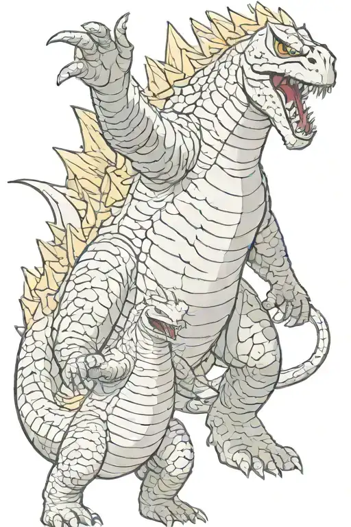 Godzilla And Ghidora Around Each Other