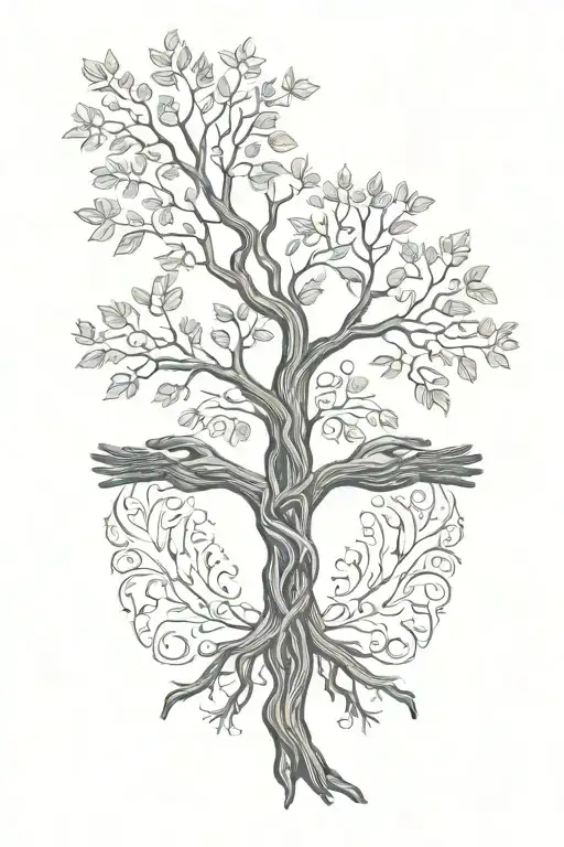 Tree Of Life Crossed Hands