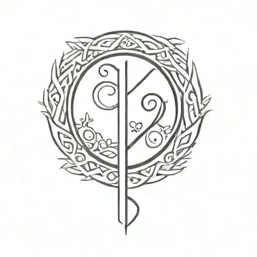 Pieces And Virgo Love Symbol