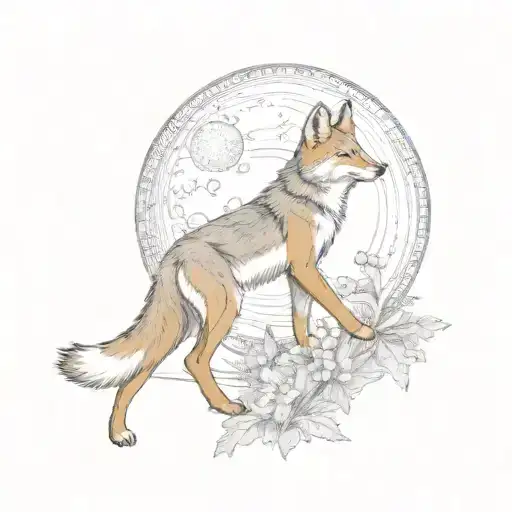 Coyote And Eidelweiss Moon