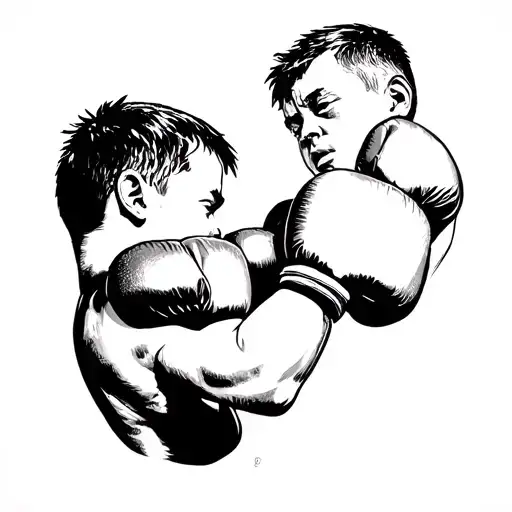 Boxing Pere And His Deceased Son