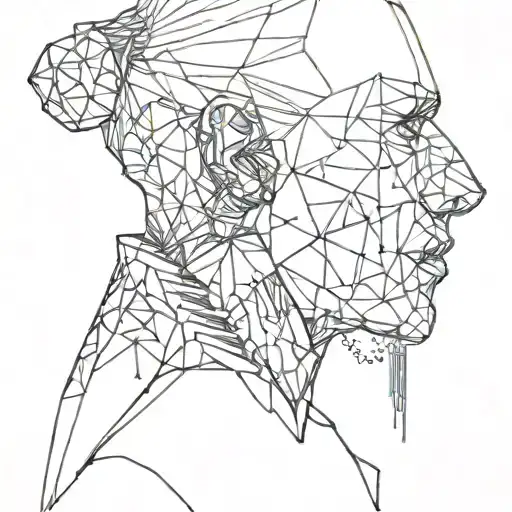 Cyberpunk Geometric Throat