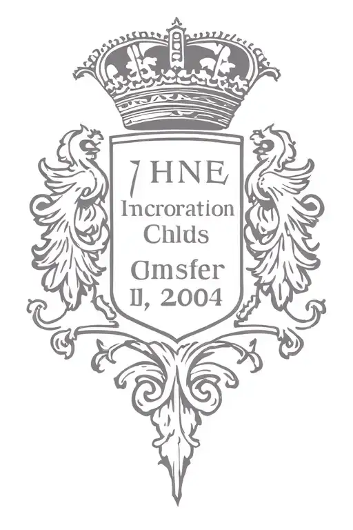 Sleave Of Coat Of Arms And Important Date