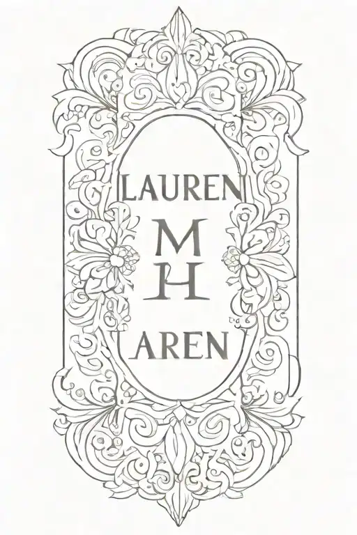 Name Forearm Tattoo Laurencia