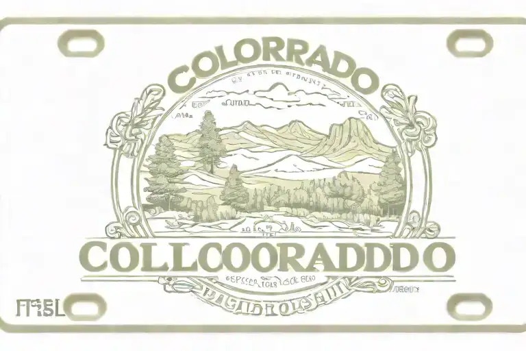 Colorado License Plate