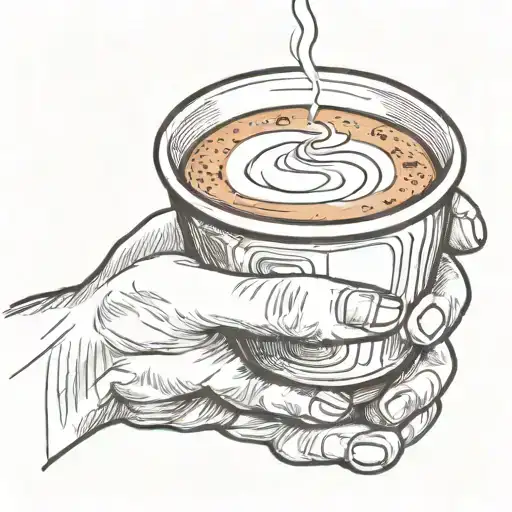 Hand Holding Coffee Cup