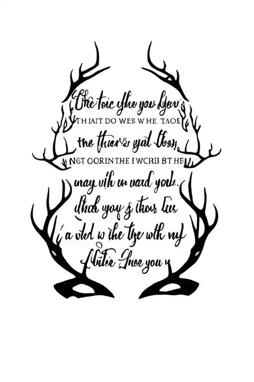 Hunting Tattoo With Bible Verse Intertwined