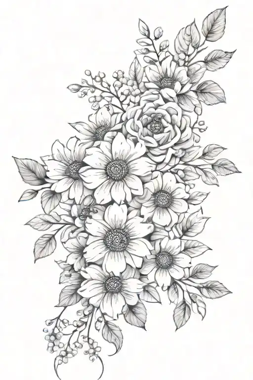 Dainty Flower Wrap Arm