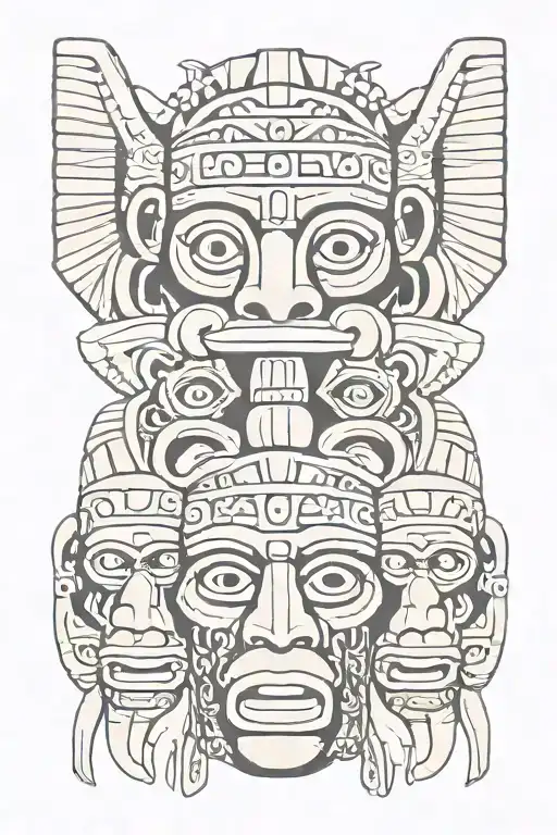Hear See Speak No Evil Aztec