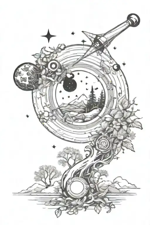 Nature And Astronomy Sleeve