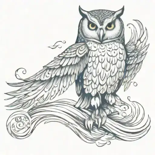 Wingspan Owl Free Spirit Infinity Water Waves