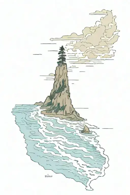 Hecceta Beach On The Oregon Coast