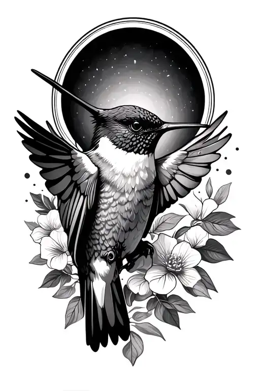 Hummingbird With A Halo