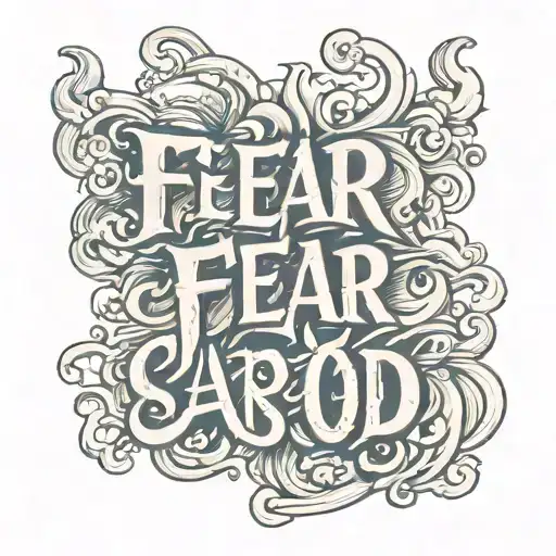 'Fear God' In Bold Lettering Tattoo Inspired
