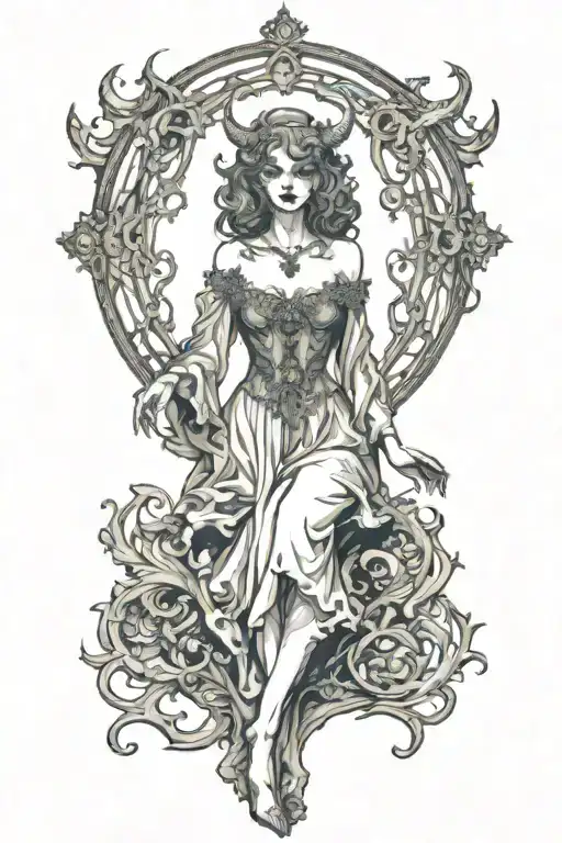 Satanic Woman Full Body