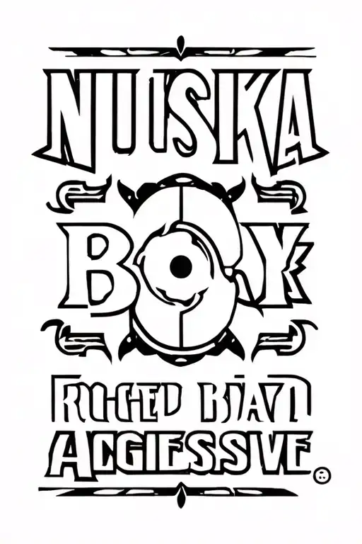 Text Saying Nushka Boy