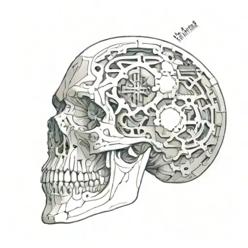Cross-section Of Skull 3D