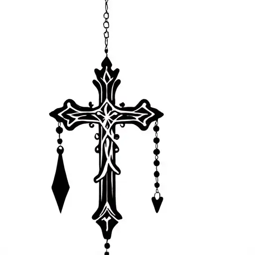 Cross Rosary With Crown