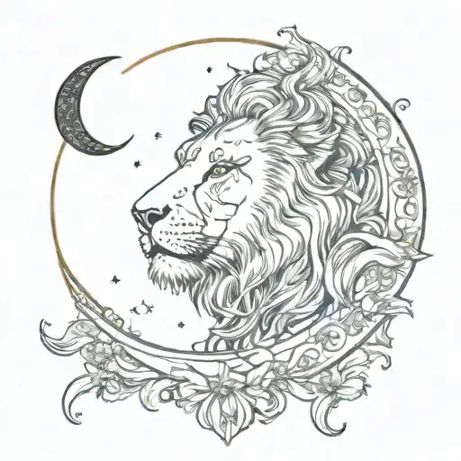 Leo Waxing Crescent Moon