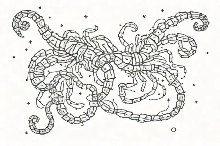 Two Scorpio Constellation Galaxy