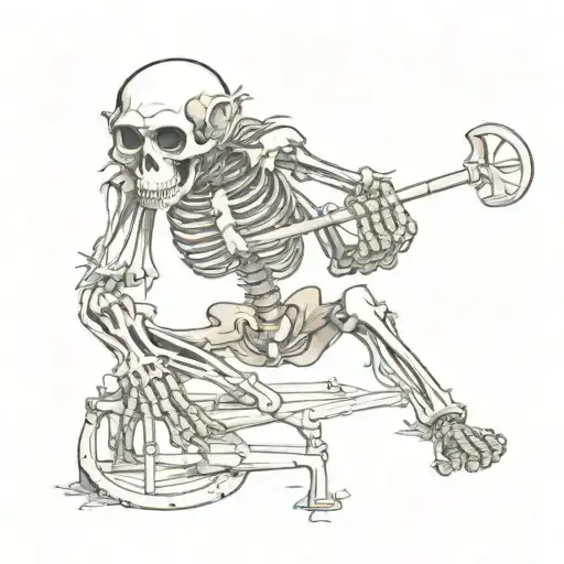 Monkey Skeleton Playing