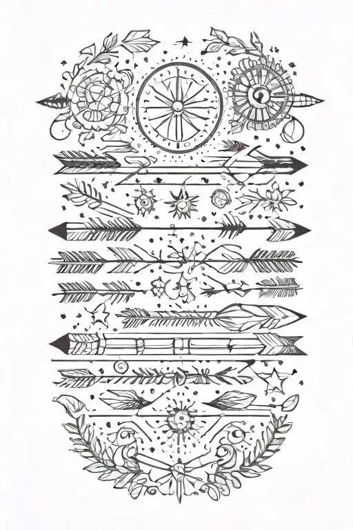 Boho Arrows Stars Suns