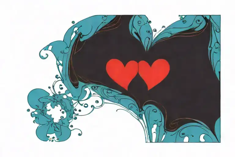 Plain Red Heart Shape