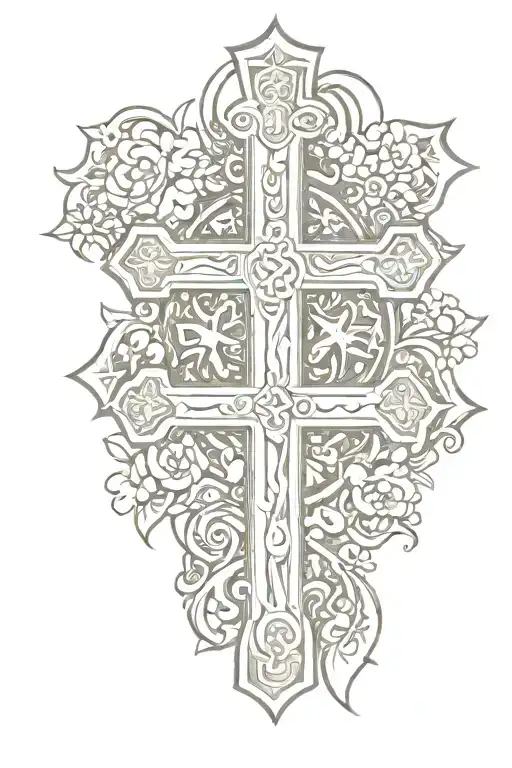 Christian Cross With Hispanic Culture