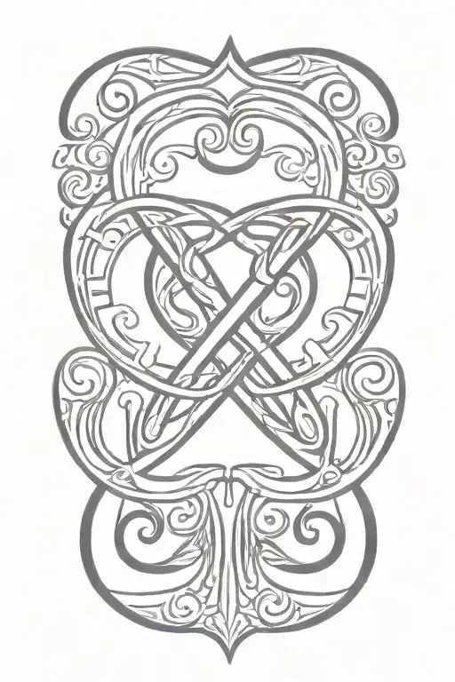 Infinity Symbol With Letter C And Letter L