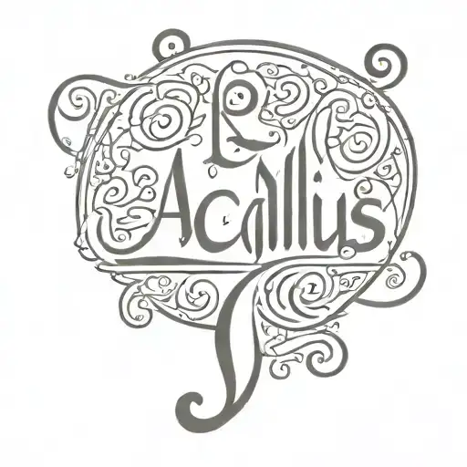 Acailus In Arabic Letters