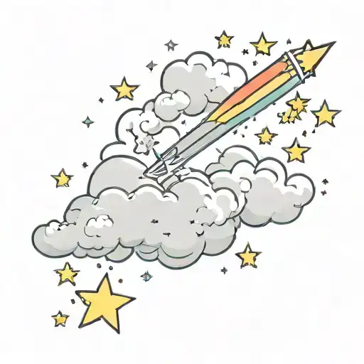 Cloud And Shooting Star