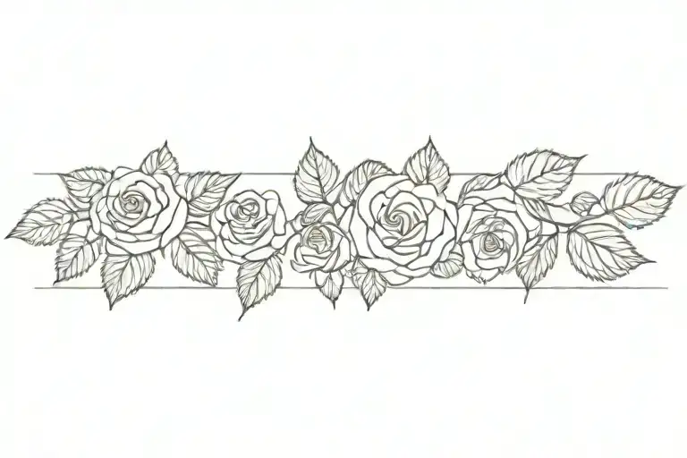 Rose With Fineline Leaves