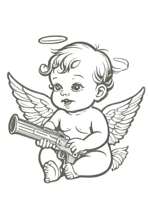 Baby Angel With A Shotgun