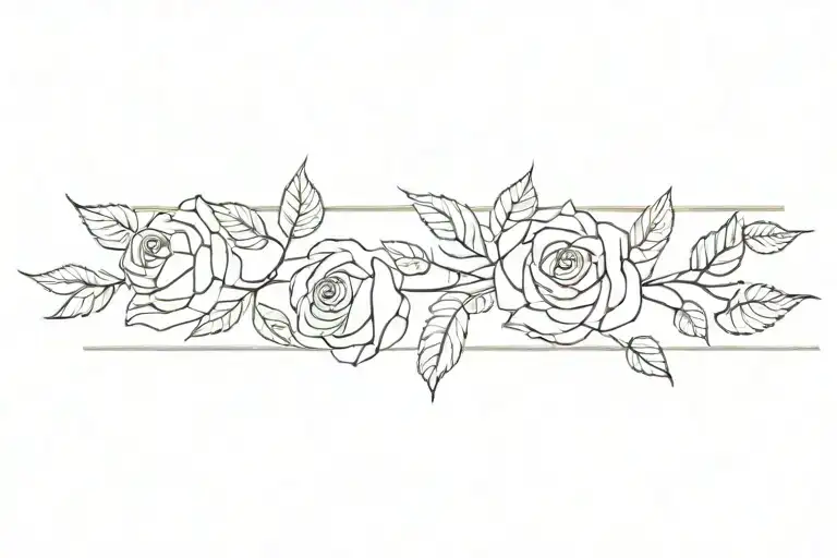Rose With Fineline Leaves