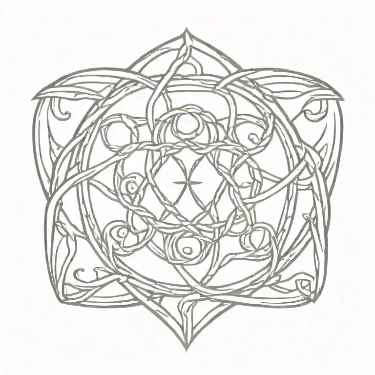 Norse Mythology Symbol Intertwined