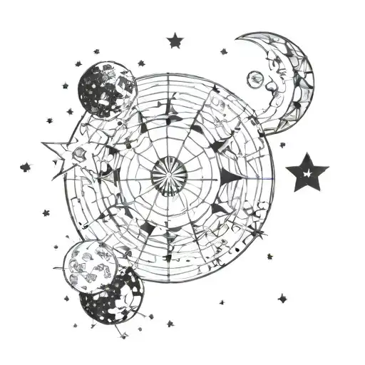 Stars And The Moon Phases