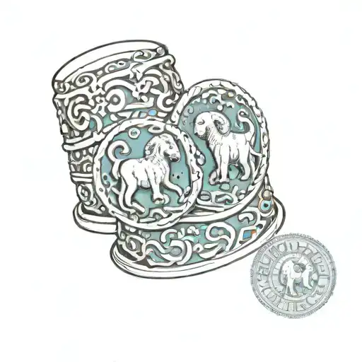 Thimble With Aries And Gemini