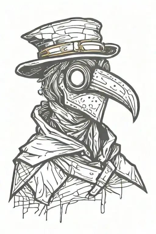 Simple Grafitti Style Plague Doctor