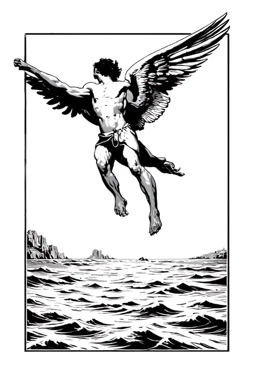 The Fall Of Icarus Falling