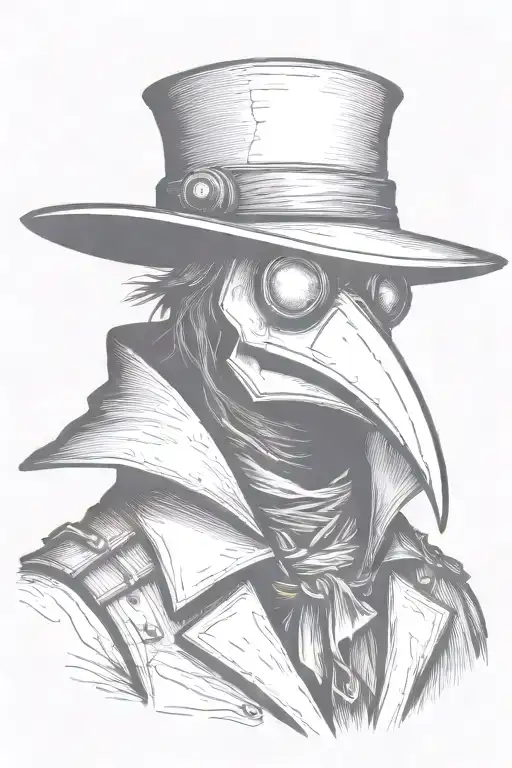 Minimalist Style Plague Doctor